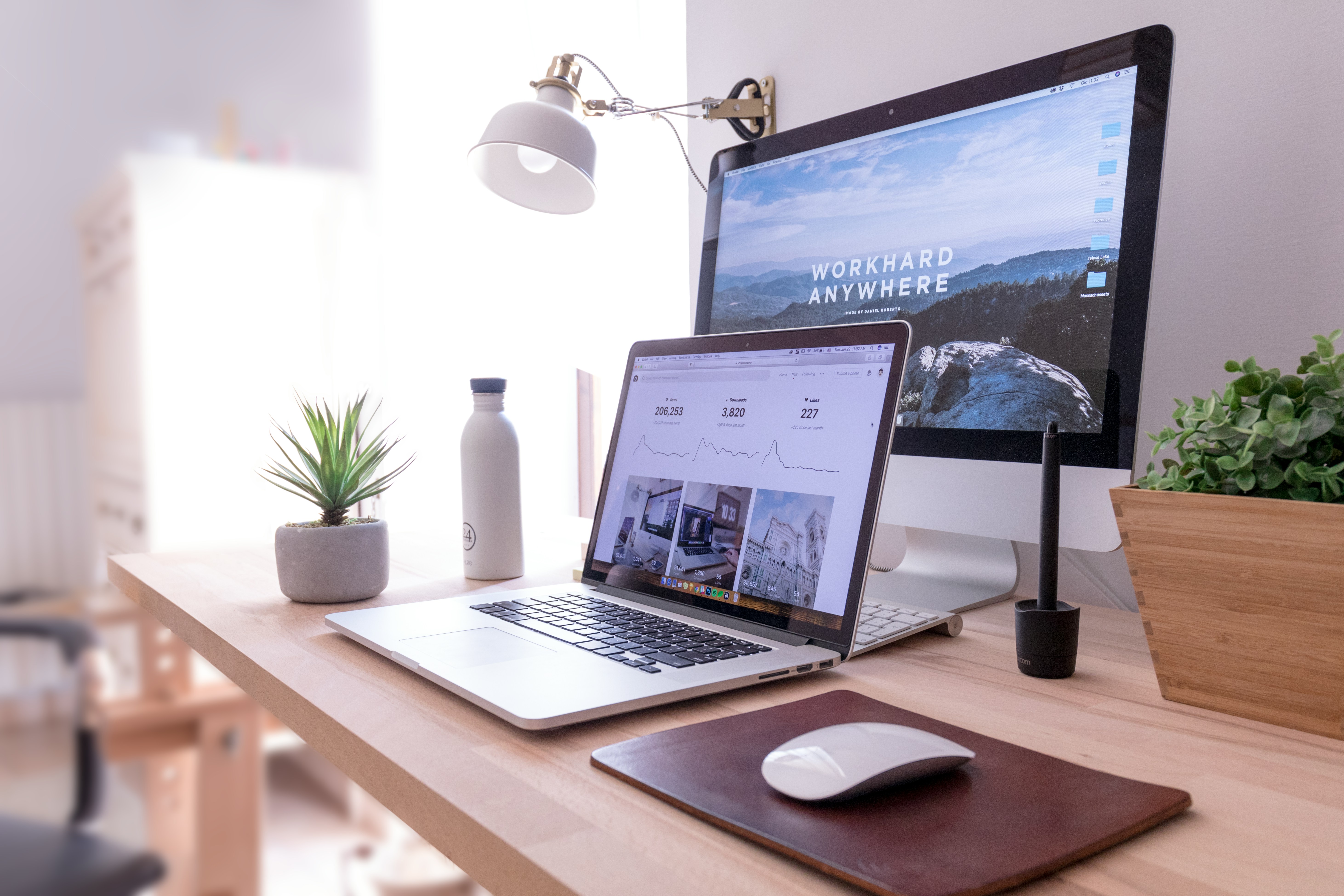 One page website design illustration